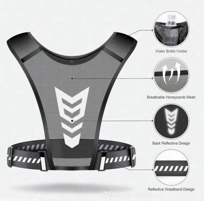 Gilet de Running avec Poches Sécurisées – Confort & Praticité